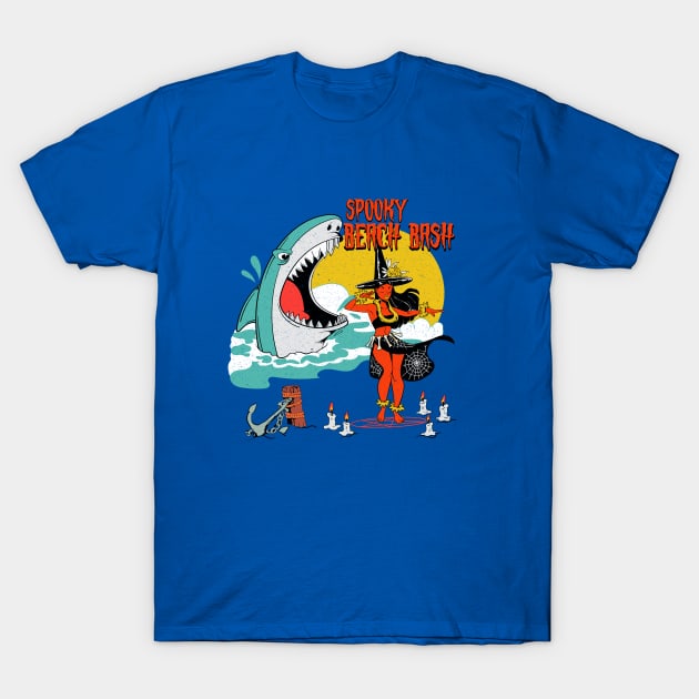 Spooky Beach Bash T-Shirt by Oiyo